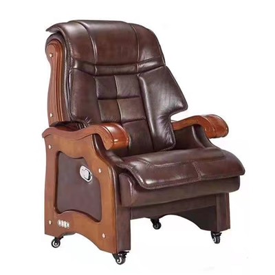 派格   木骨架為主的椅凳類     辦公椅、班椅、四腿活動椅、棕色真皮    750W*800D*1200H